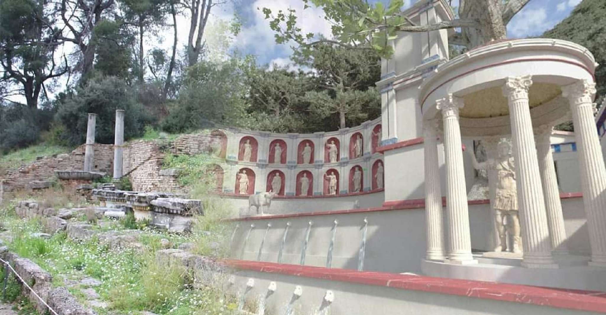 Olympia, Zelfgeleide Virtual Reality Tour van Olympia - Hizvo