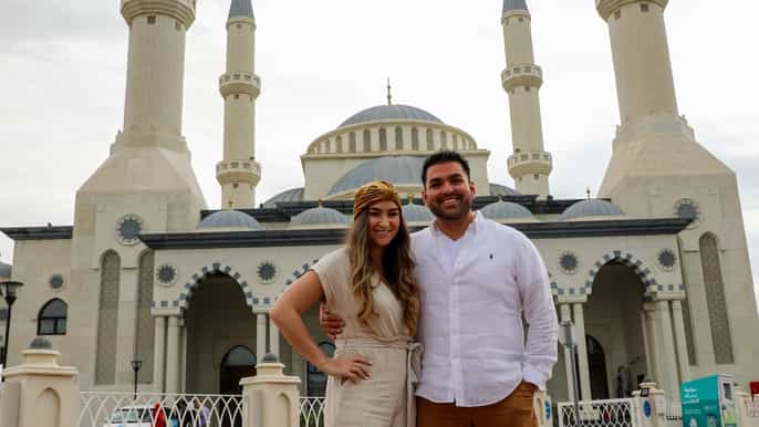 depuis le port de dubaï visite de dubaï avec mosquée bleue