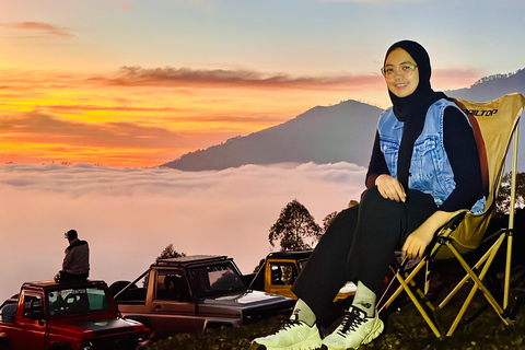 Bali: Mount Batur Sunrise Jeep and Hot Spring with Breakfast Only Tour jeep without (no) pick up and & off and hot spring