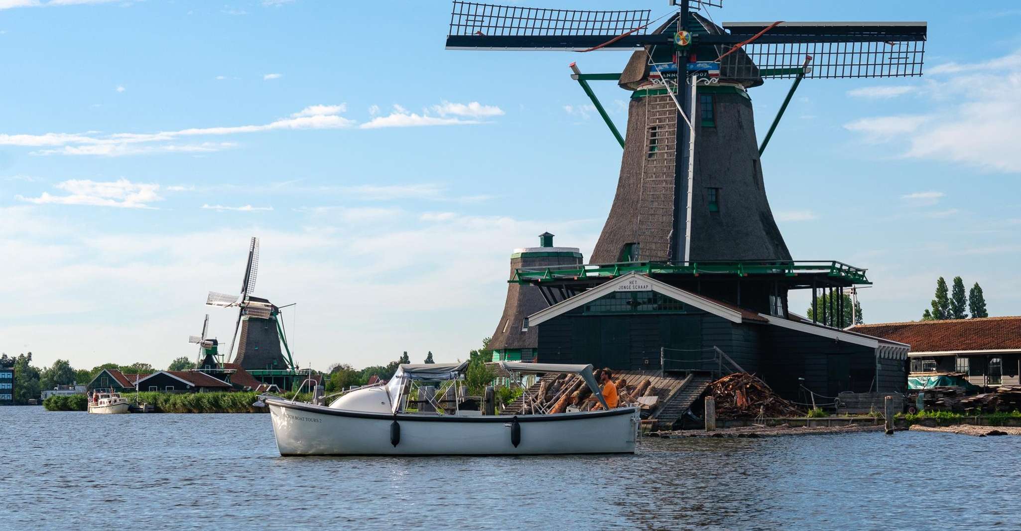 Molinos de viento Zaanse Schans, crucero privado con comida y bebidas - Hizvo