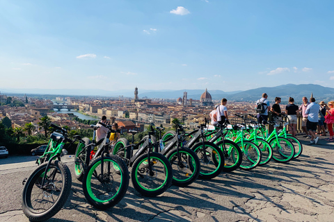 Florence: E-Bike Tour with Michelangelo SquareSemi Private E-Bike Tour