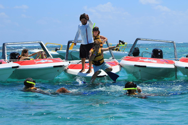 De Cancun: excursion de plongée en apnée en hors-bord à Punta Nizuc