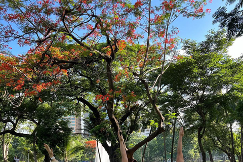 Bangkok: Ochtendyoga voor alle niveaus in Lumphini ParkBangkok: Yoga voor alle niveaus in het Lumphini Park