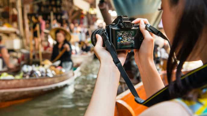 kanchanaburi recorrido turístico con el mercado amphawa
