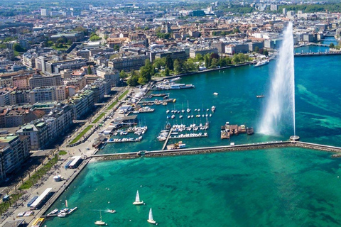 Genève - en elcykeltur Elektrisk cykeltur med inträde till klockmuseum