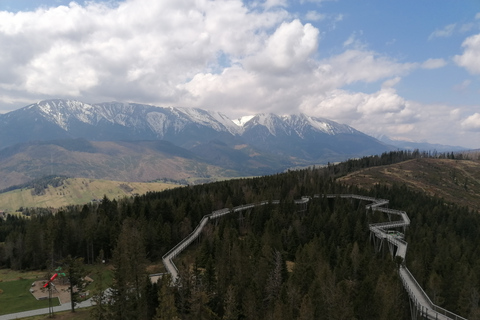 From Kraków: Slovakia Treetop Walk and Thermal Baths Group Tour with Ticket to Cableway in Slovakia Included