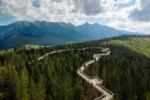 From Kraków: Slovakia Treetop Walk and Thermal Baths Group Tour with Ticket to Cableway in Slovakia Included