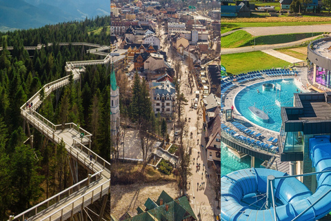 From Krakow: Slovakia Treetop Walk, Zakopane & Thermal Baths Shared Tour