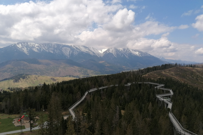 From Krakow: Slovakia Treetop Walk, Zakopane & Thermal Baths Shared Tour