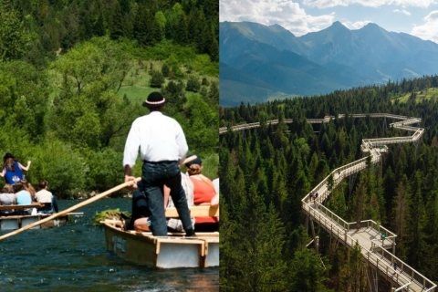 From Kraków: Slovakia Treetop Walk and Dunajec Rafting Tour With Cableway Ticket