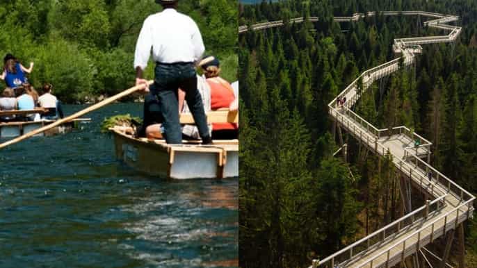 from kraków slovakia treetop walk and dunajec rafting tour