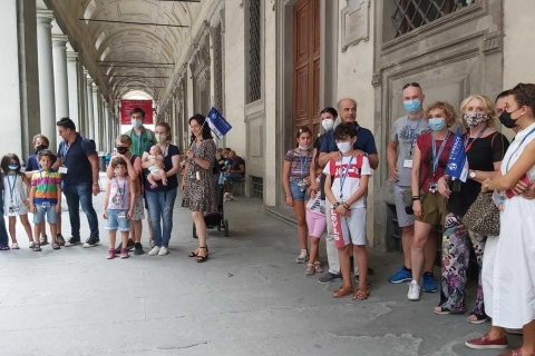 Florencia: tour a pie galería de los Uffizi y de la AcademiaTour guiado en alemán