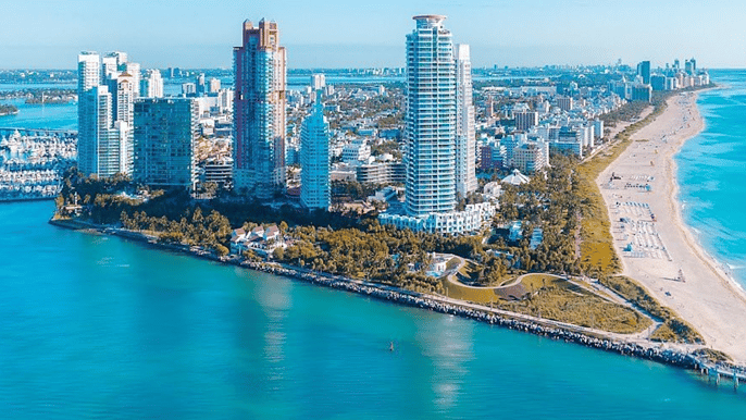 miami 30minütiger rundflug über south beach