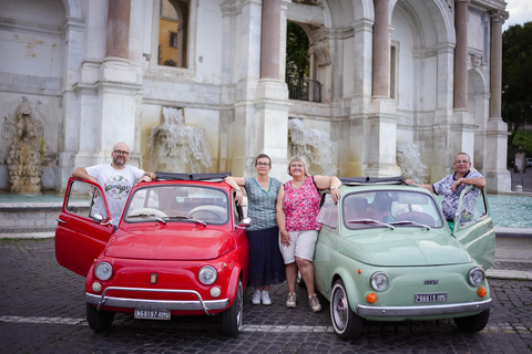 Rome : Visite guidée de la Fiat 500 avec photographeVisite privée