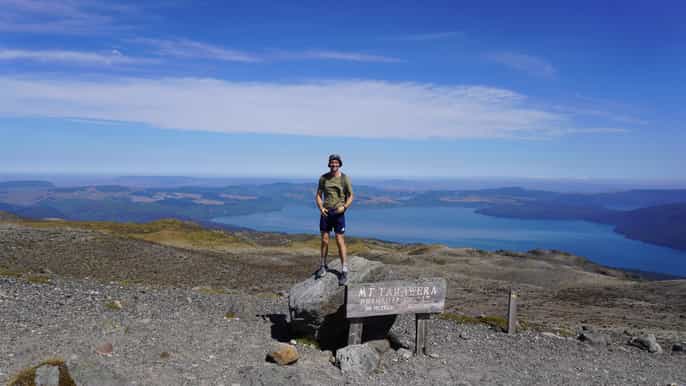 rotorua geführte wanderung zum mount tarawera vulkankrater