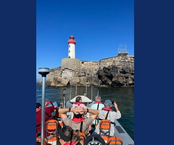 Cap d'Agde : Balade en bateau 2H00, visite guidée + baignade
