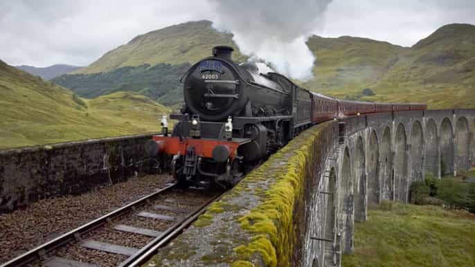 de glasgow train à vapeur jacobite et visite des highlands