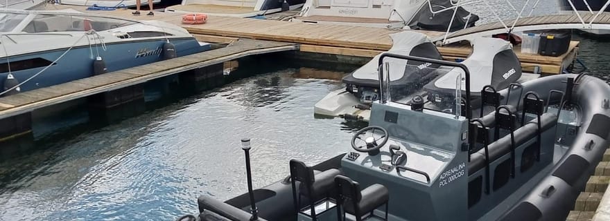 Excursion d'une demi-heure en bateau rapide à Sopot. Vitesse jusqu'à 100 km/h