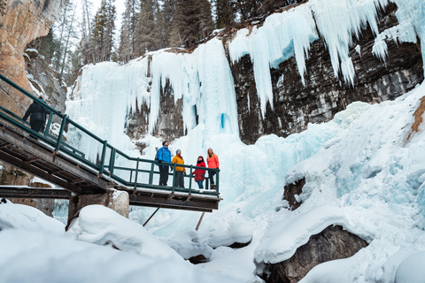 Banff: Paseo por el hielo del Cañón Johnston por la mañana o por la tardeBanff: Paseo por el hielo del Cañón Johnston