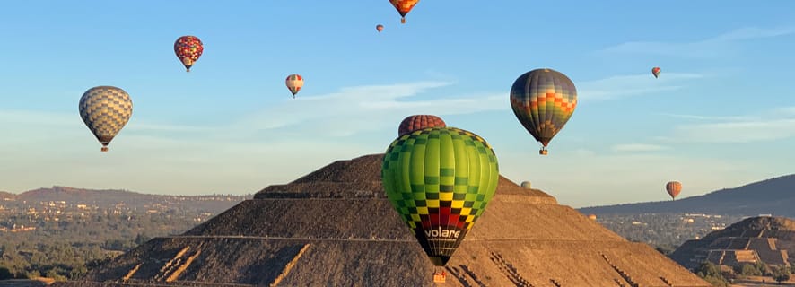 Z Meksyku: lot i śniadanie Teotihuacan Air Balloon