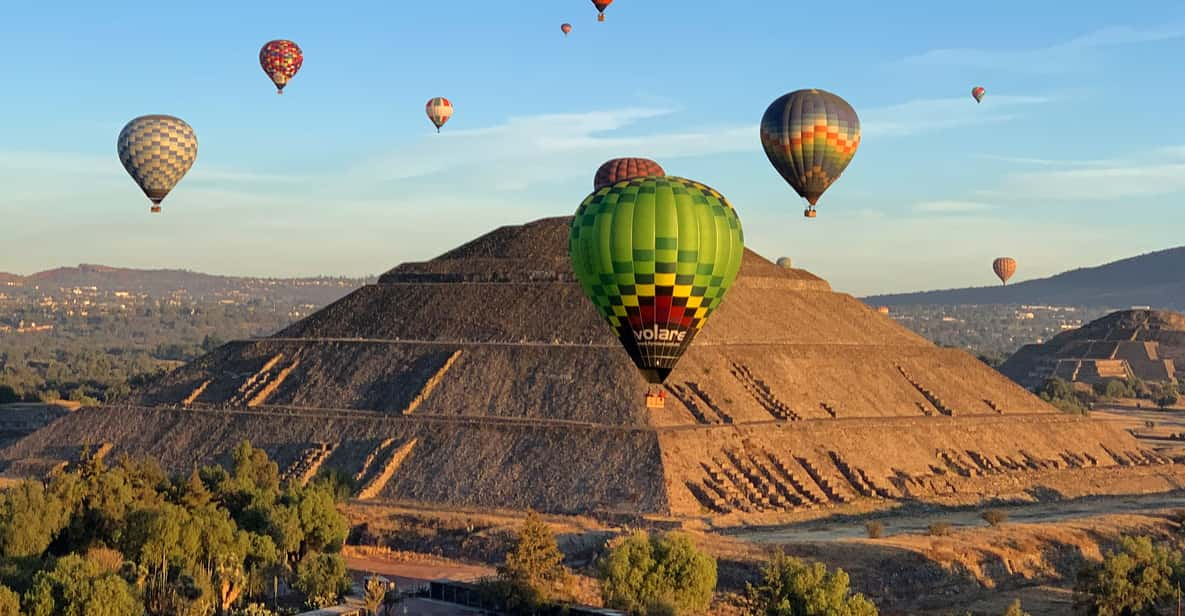 Teotihuacan Air Balloon Flight & Breakfast From Mexico City