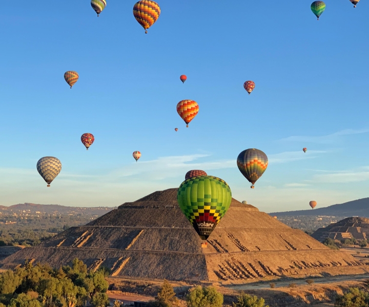 Desde Ciudad de México: vuelo en globo a Teotihuacán
