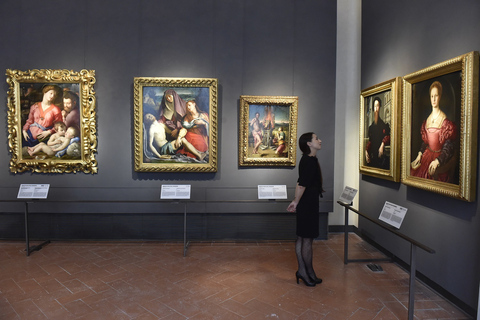 Florencja: Skip the Line Galeria Uffizi z przewodnikiemBilety bez kolejki z przewodnikiem po francusku