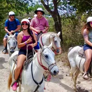 Tamarindo: Zip Line, Horseback Riding & Natural Spa Day Tour