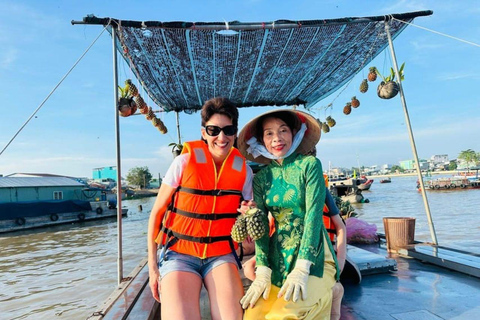 Mekong Delta Tour - Cai Rang flytande marknad 2 dagar 1 kvällstur