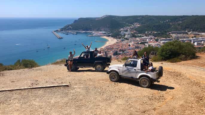 arrábida 4x4 tour randonnée à la plage de galapinhos