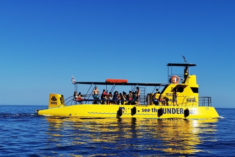 Lindos: rejs łodzią podwodną z przystankiem na pływanie w zatoce NavaroneLindos: Rejs łodzią podwodną z St. Paul's Bay