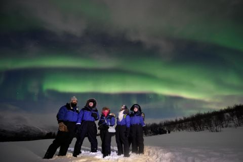 Abisko: tour dell'aurora boreale con cena