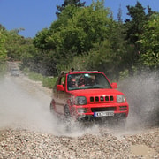 Rodas: safari en jeep sin conductor (recogida en el norte)