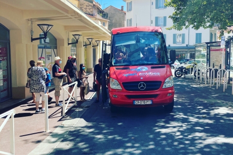 Antibes : Visite guidée en bus Hop-on Hop-off d'un ou deux joursPasse de 2 jours