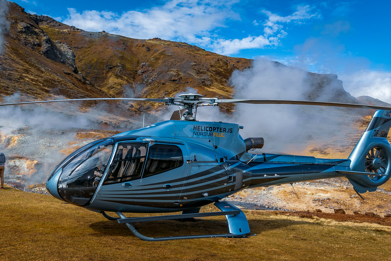 Tour d&#039;une heure en hélicoptère en Islande : le tour géothermiqueDepuis Reykjavík : vol panoramique de 1 h en hélicoptère