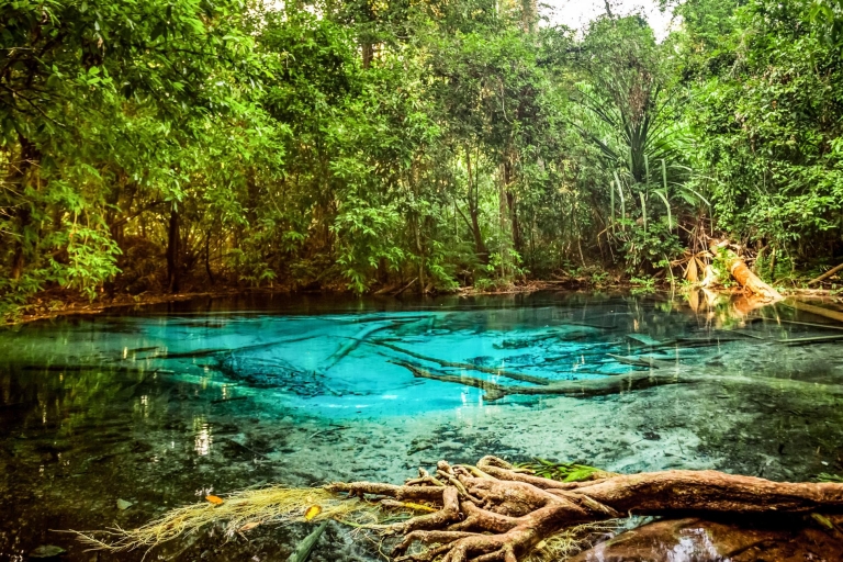 Krabi: tour de día completo de yoga, todoterreno, piscina esmeralda y laguna azul