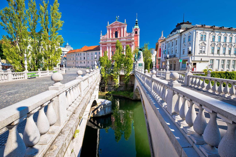 Zagreb: Excursión de un día privada a Liubliana, Cueva y Castillo de Postojna