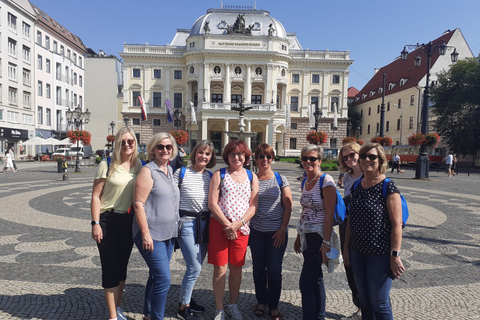 Vanuit Wenen: Stadsrondleiding door Bratislava met eetoptiesTour met lunch en bierproeverij: Engels of Duits