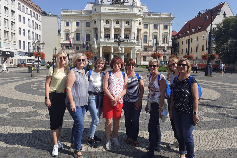 Vanuit Wenen: Stadsrondleiding door Bratislava met eetoptiesTour met lunch en bierproeverij: Engels of Duits