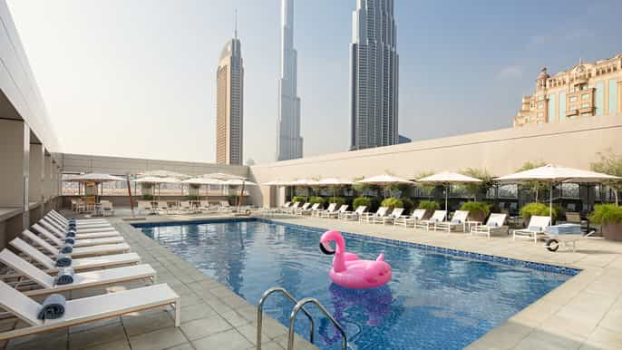 dubai rove hotel 3/5 nights with burj khalifa aquarium