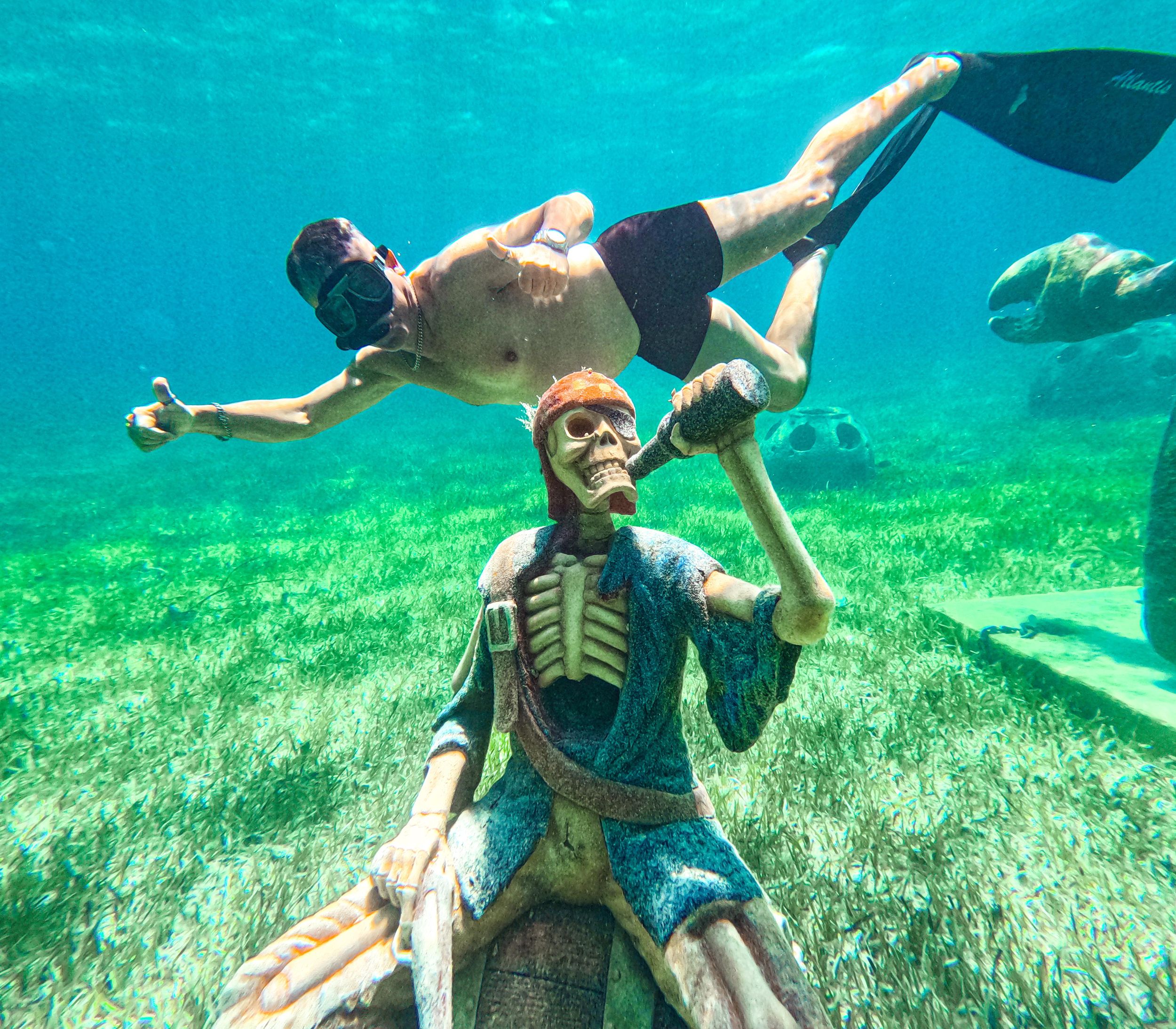 Nassau: Schnorcheln zu versunkenen Skulpturen an der Pearl Island mit Mittagessen