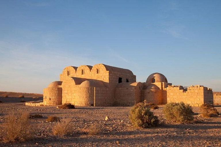 Amman - Excursion d'une journée dans les châteaux du désert et la réserve de la zone humide d'AzraqAmman, châteaux du désert et réserve de la zone humide d'Azraq Journée complète VAN