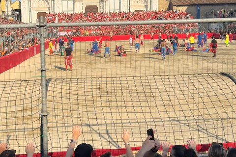 The Legendary Calcio Storico Fiorentino Experience Calcio Storico Fiorentino Semifinal Tour (TICKET INCLUDED)
