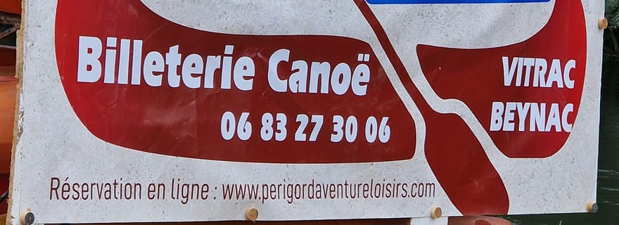 Sarlat: location de canoë kayak sur la rivière Dordogne avec pause barbecue