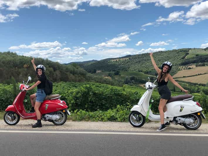 From San Gimignano: Chianti Half-Day Vespa Tour with Lunch | GetYourGuide