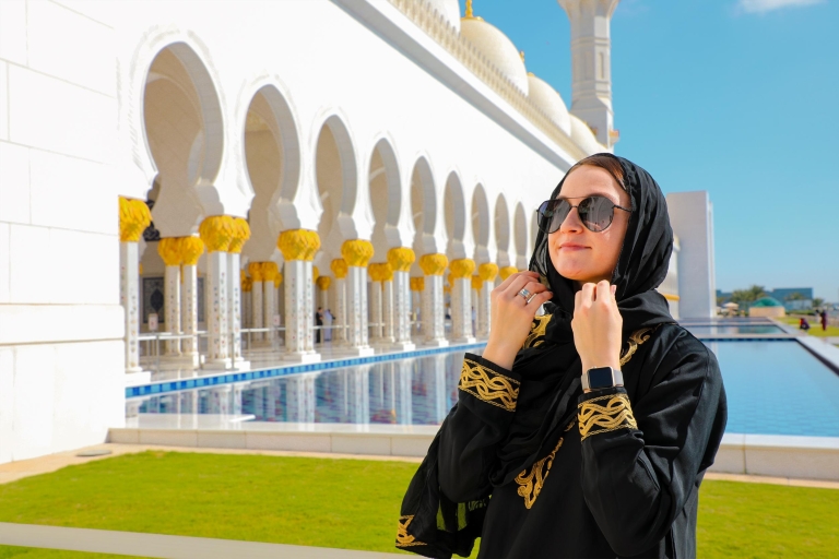 From Dubai: Abu Dhabi Full-Day Trip with Louvre & Mosque Small Group Tour in English
