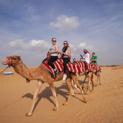 Dubai: Mönkijäsafari, kameli, hiekkasurffaus ja grillaus