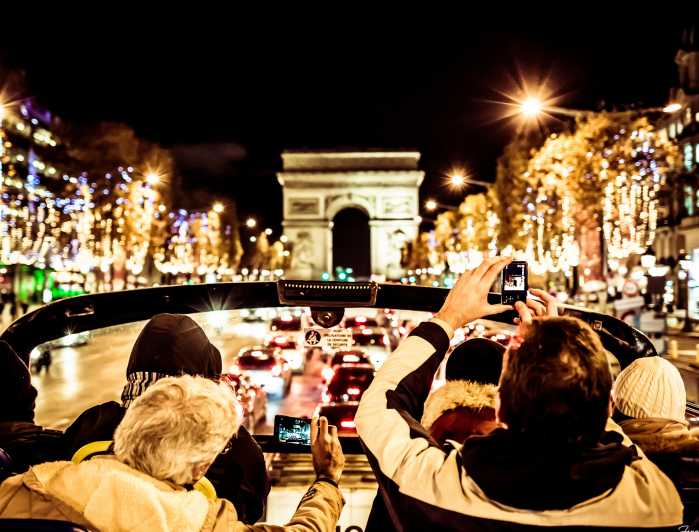 Paris: Julbusstur med öppet tak