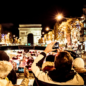 Paris: Weihnachtsbus-Tour mit offenem Verdeck
