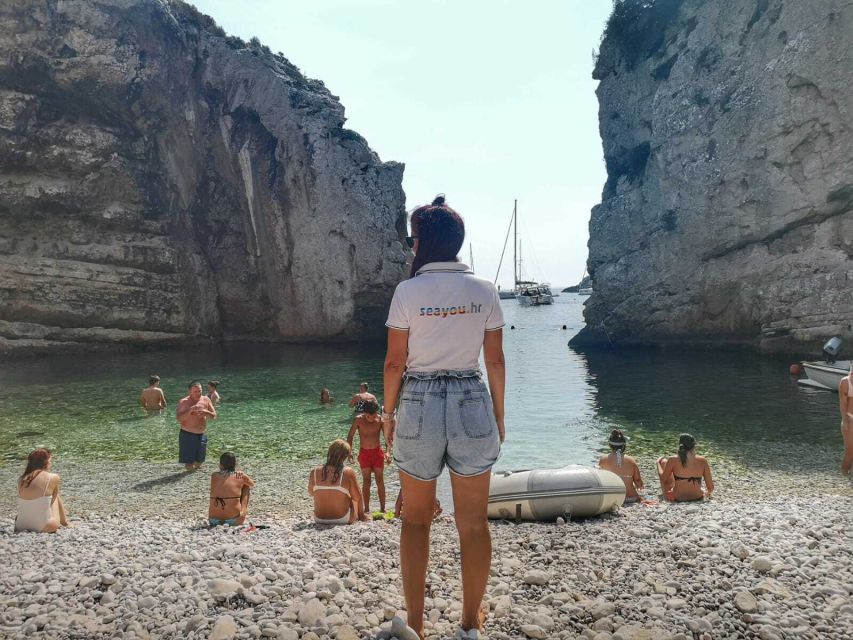 From Split: Luxury Cabin Boat Tour to The Blue Cave and Hvar | GetYourGuide